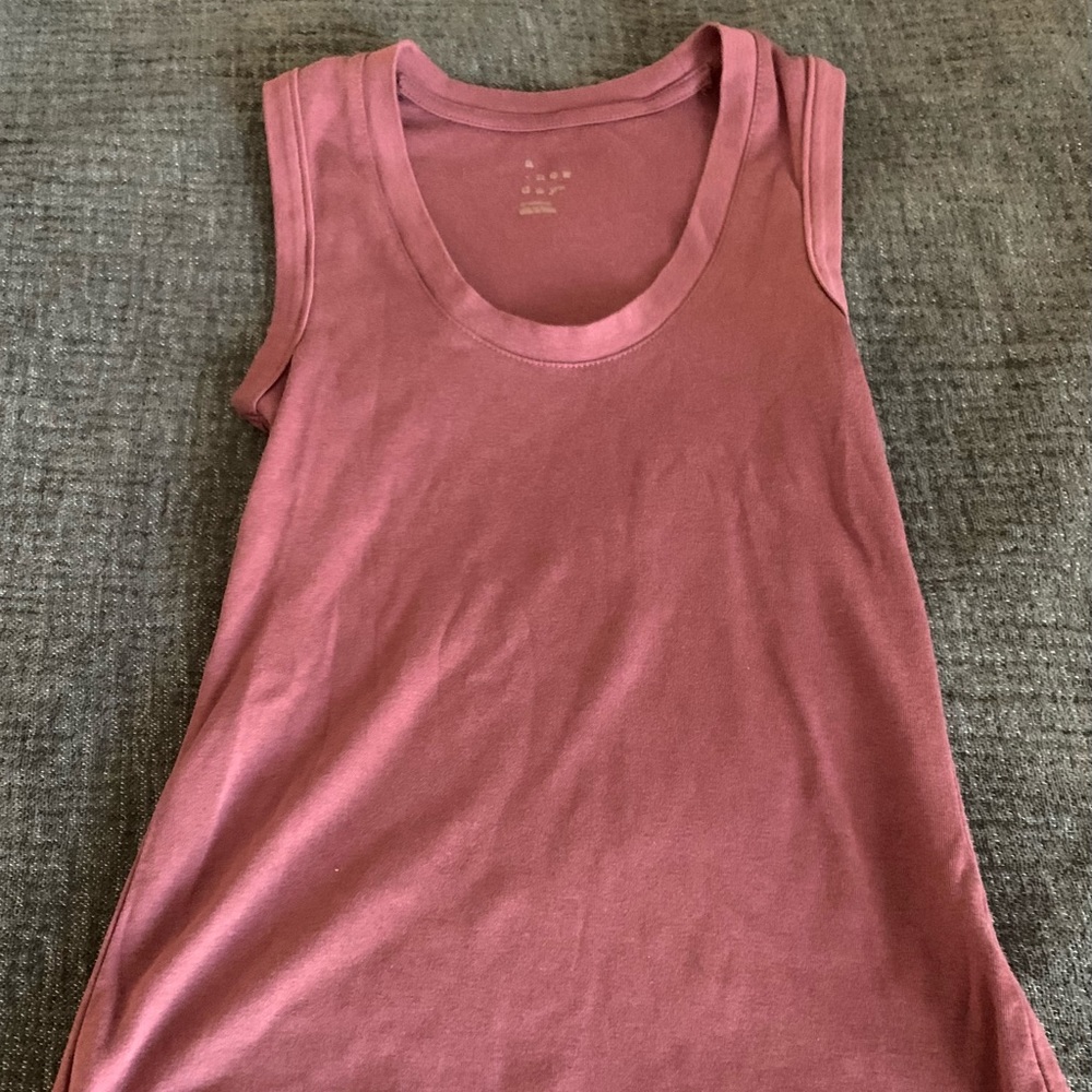 A new day purple/burgundy cotton tank